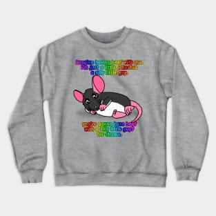 You're Gonna Have Beef With A Silly Little Guy? (Full Color Version) Crewneck Sweatshirt